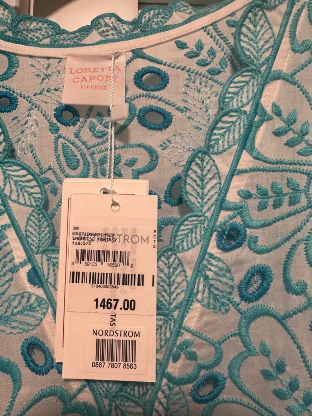 Light Blue Printed Maxi Dress by - Picture 2 of 4